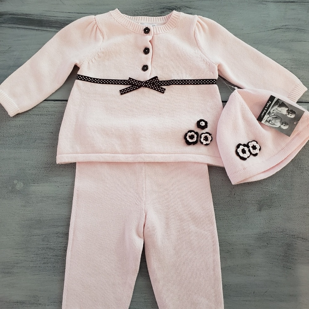 NWT 3pc Piper & Posie Outfit Sz.3-6 mo.